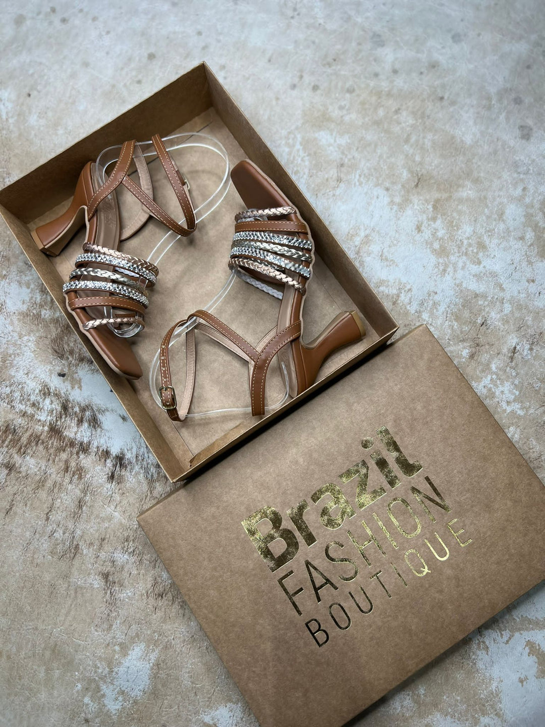 Bfb Shoes - Sandals Heels Brown