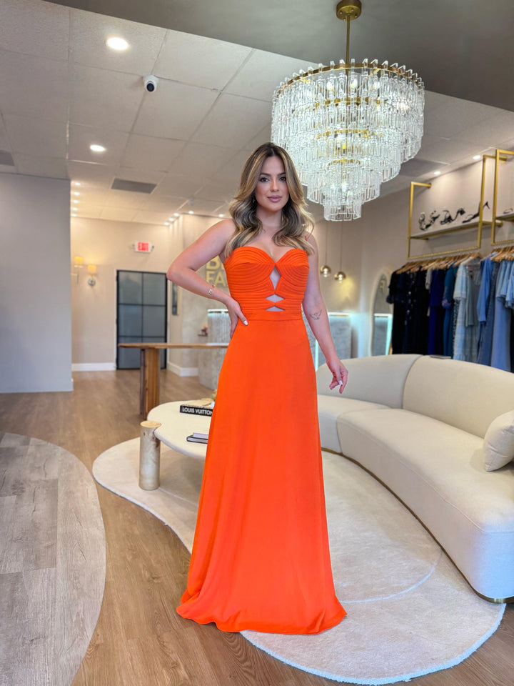 Regina Salomao - Dress Cora Orange
