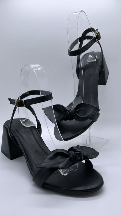 Bfb - Black Thick Heel Sandal