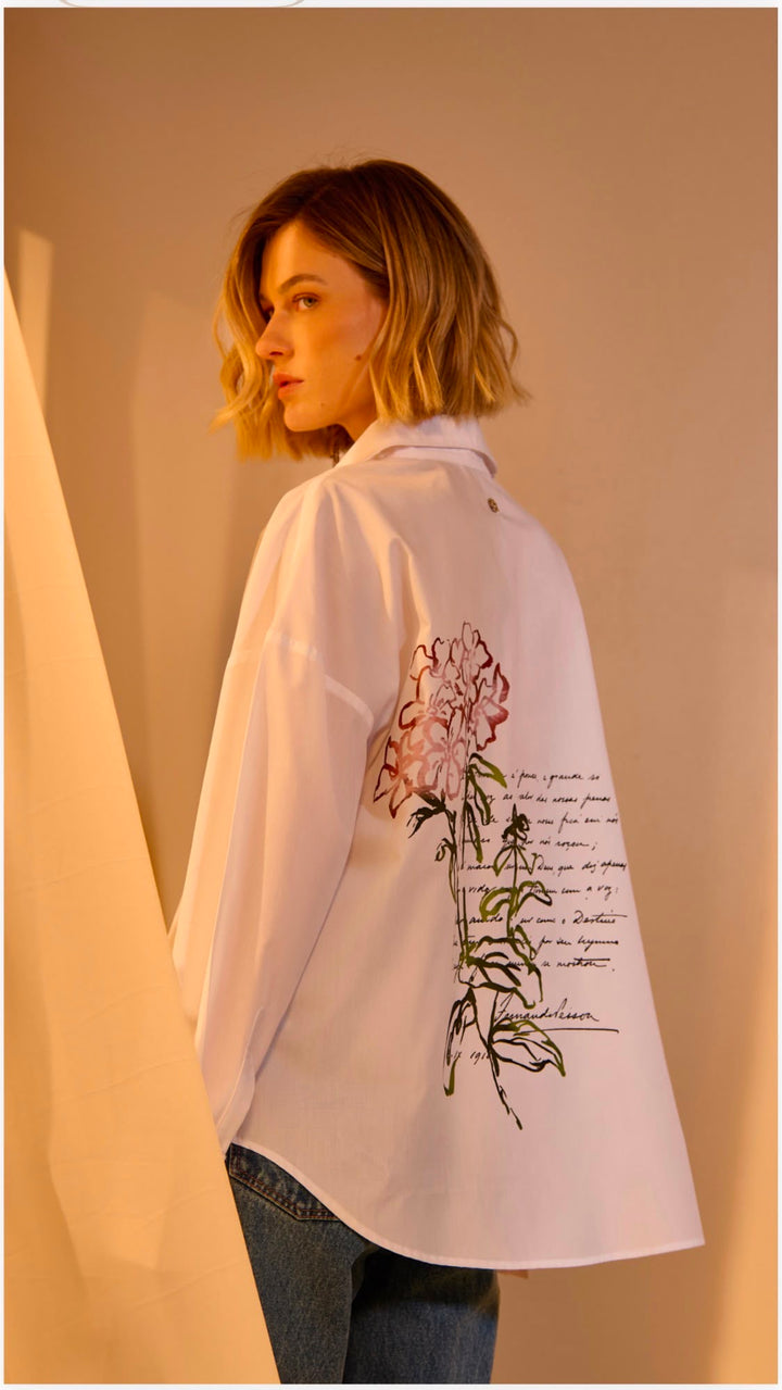 Bfly - Shirt with Flower and Poem on Back
