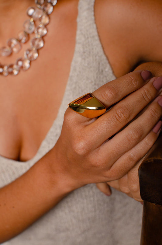 Nuria -  Gold Organic Ring