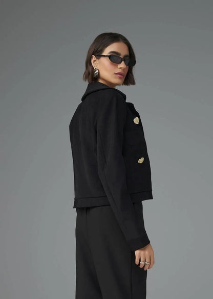 Lore - Coat/ Pants Heart Suede Set