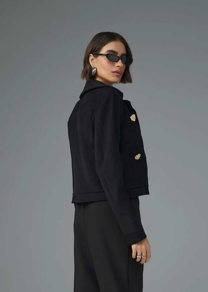 Lore - Coat/ Pants Heart Suede Set
