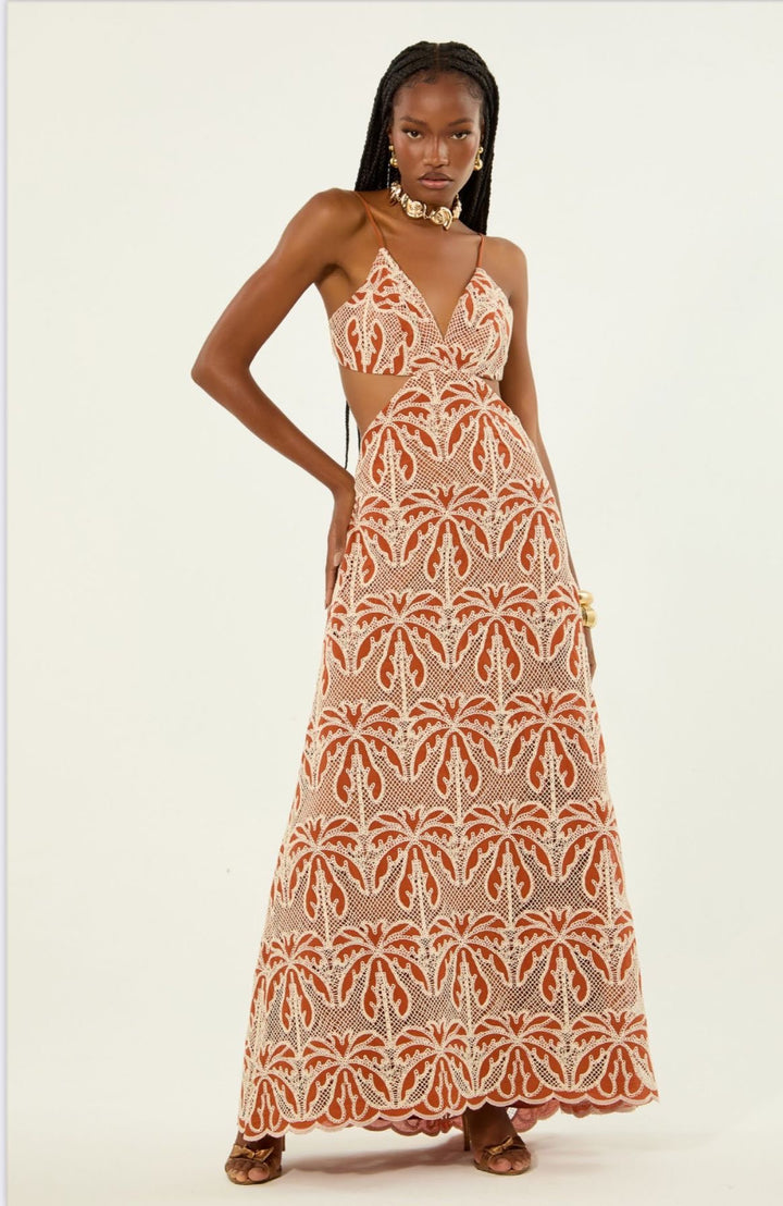 Lore - Laise Trancoso Hollow Waist Long Dress