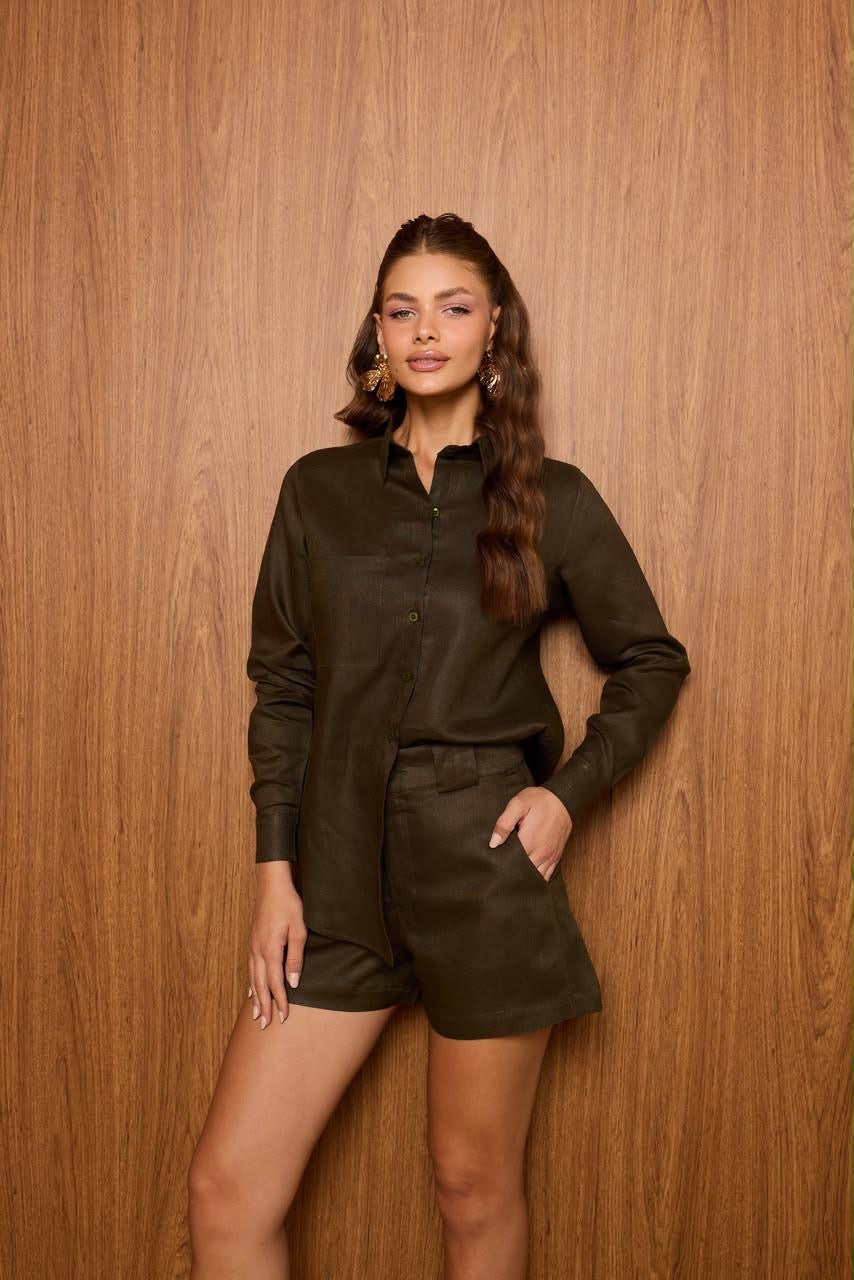 Paylot - Linen Shorts Set