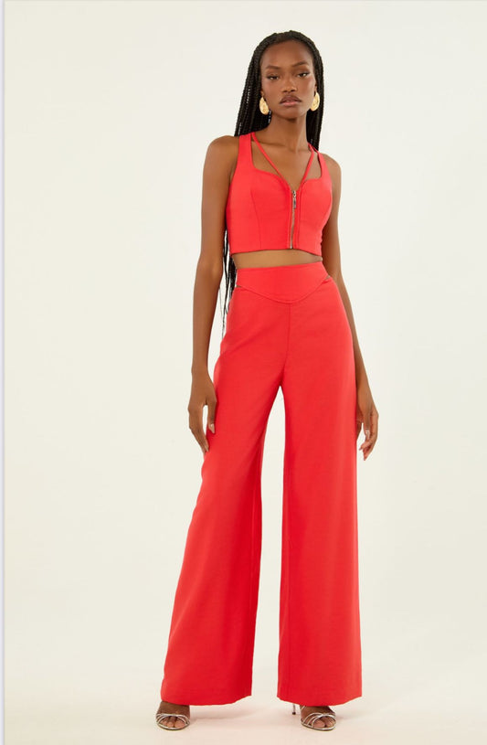 Lore - Vies Wide Leg Visco Soft Top Set