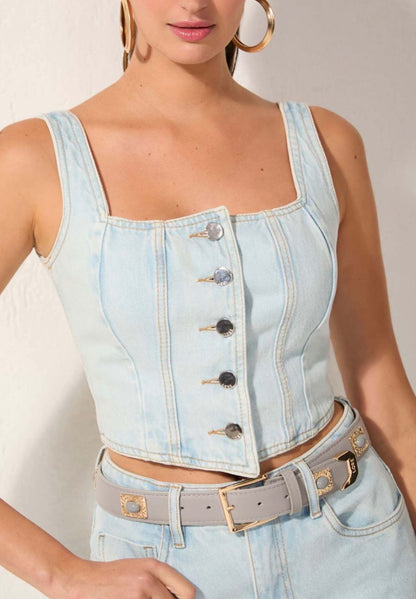 Lore - Jeans Pants and Corset Top Set