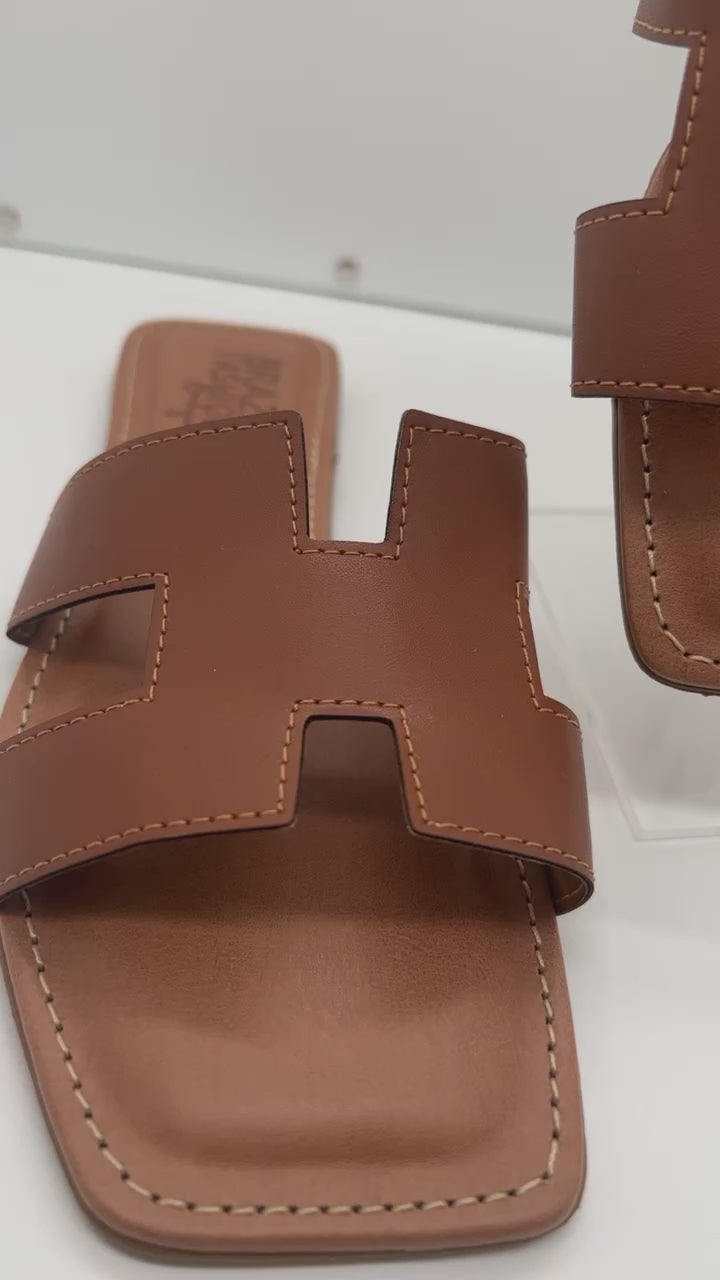 Bfb Shoes - Flat Brown Hermes (H)