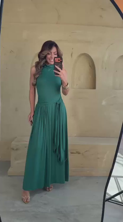 Contra Sensura - Draped High Neck Dress