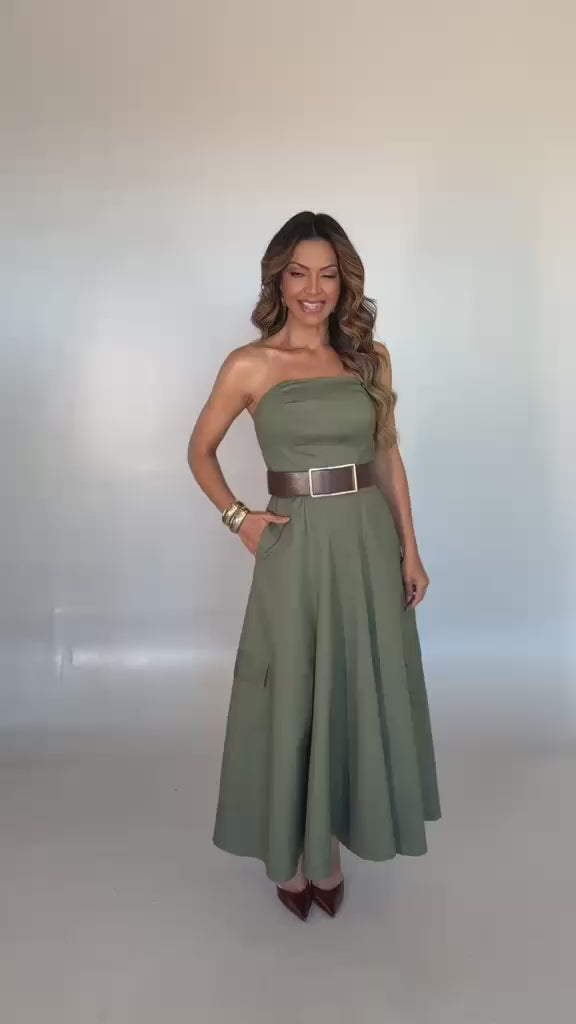 Contra Sensura - Strapless Cargo Dress